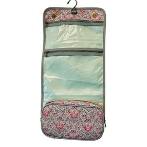 Revive Vintage New Fold out travel hanging Cosmetic toiletries Bag Sage green